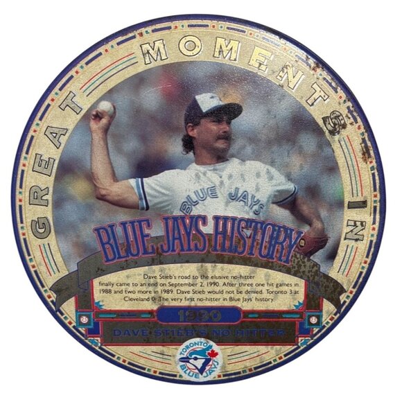 Great Moments In Blue Jays History Collectible Cookie Tin Featuring Dave Stieb - Picture 1 of 7